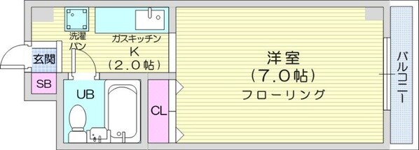 北１８条駅 徒歩4分 6階の物件間取画像